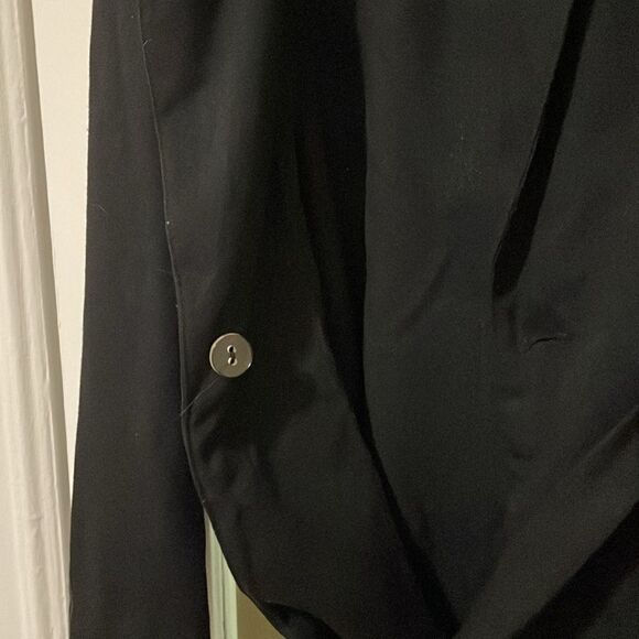 Karin Morgan collection vintage black belted blazer suit jacket size medium - Picture 12 of 14